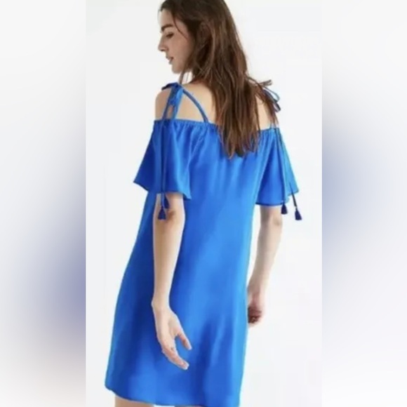 MADEWELL SILK COLD SHOULDER DRESS - Picture 4 of 10